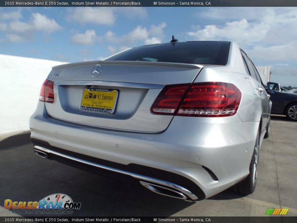 2015 Mercedes-Benz E 350 Sedan Iridium Silver Metallic / Porcelain/Black Photo #4