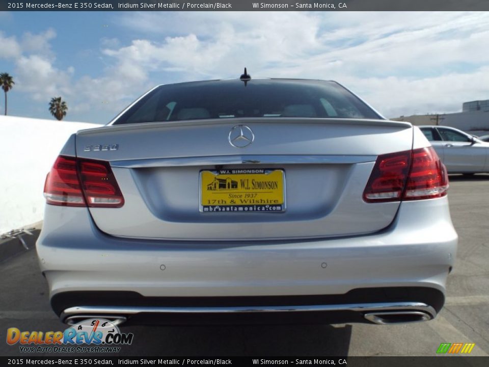 2015 Mercedes-Benz E 350 Sedan Iridium Silver Metallic / Porcelain/Black Photo #5