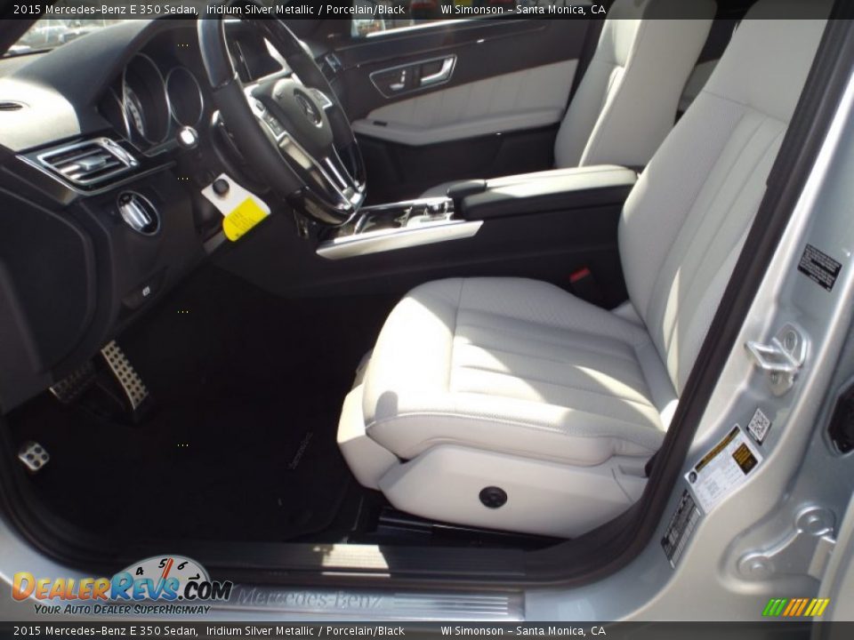2015 Mercedes-Benz E 350 Sedan Iridium Silver Metallic / Porcelain/Black Photo #7
