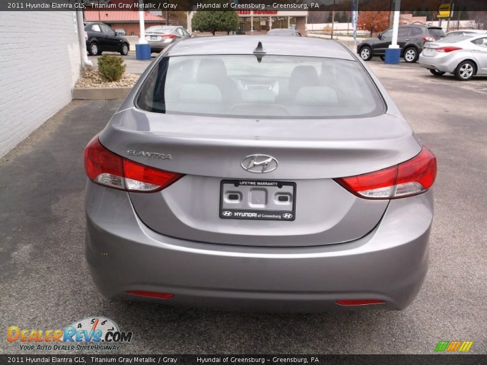 2011 Hyundai Elantra GLS Titanium Gray Metallic / Gray Photo #7