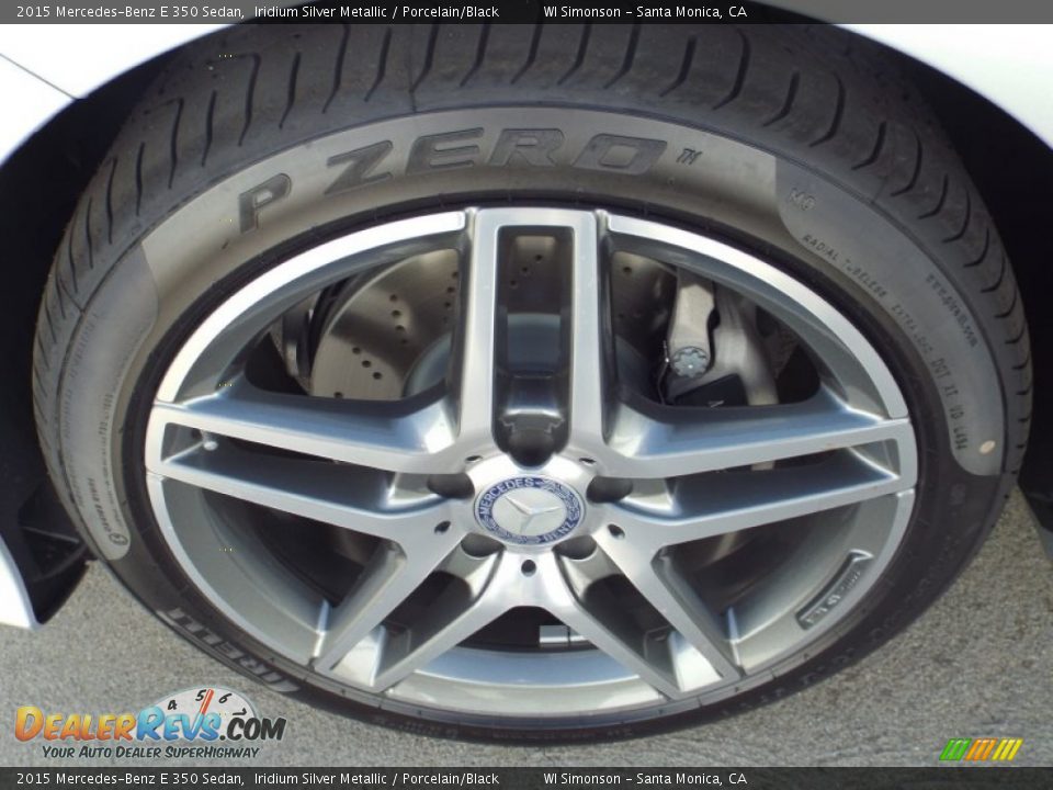 2015 Mercedes-Benz E 350 Sedan Iridium Silver Metallic / Porcelain/Black Photo #10