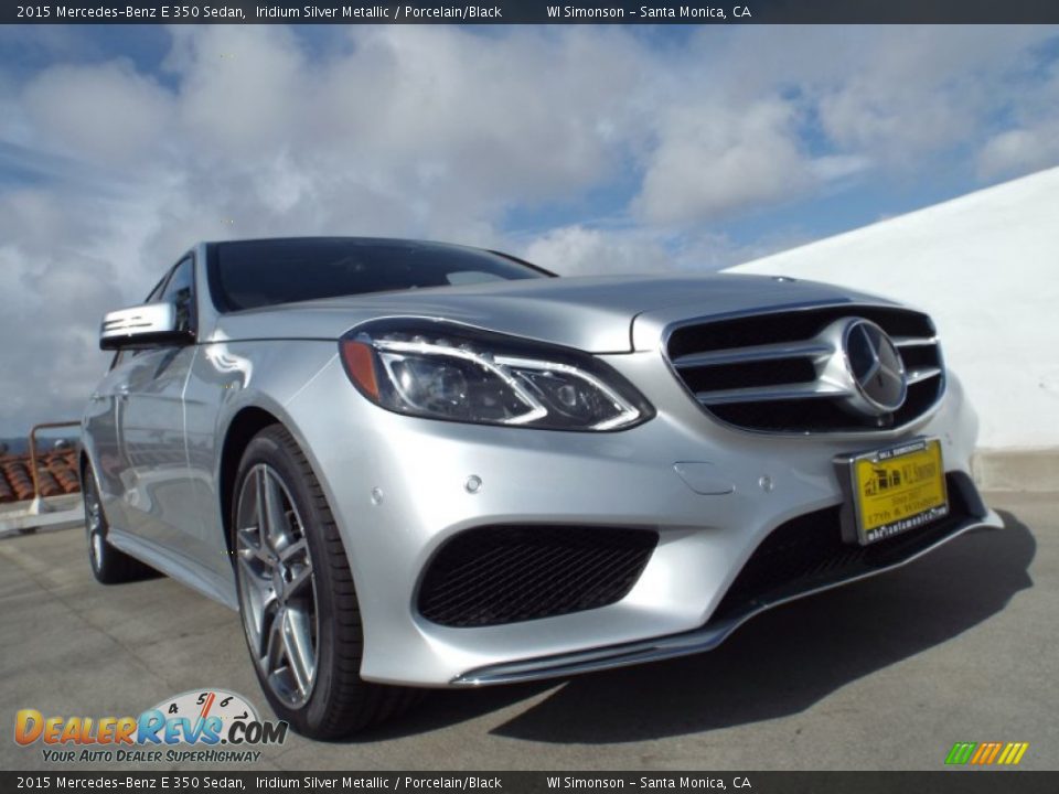 2015 Mercedes-Benz E 350 Sedan Iridium Silver Metallic / Porcelain/Black Photo #11
