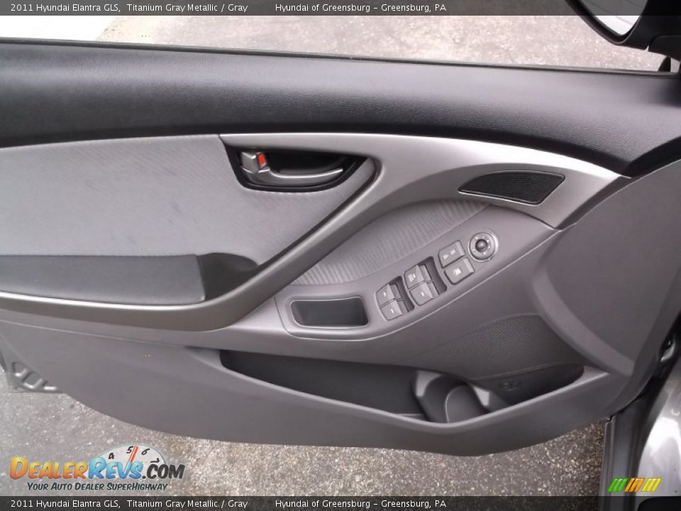 2011 Hyundai Elantra GLS Titanium Gray Metallic / Gray Photo #10