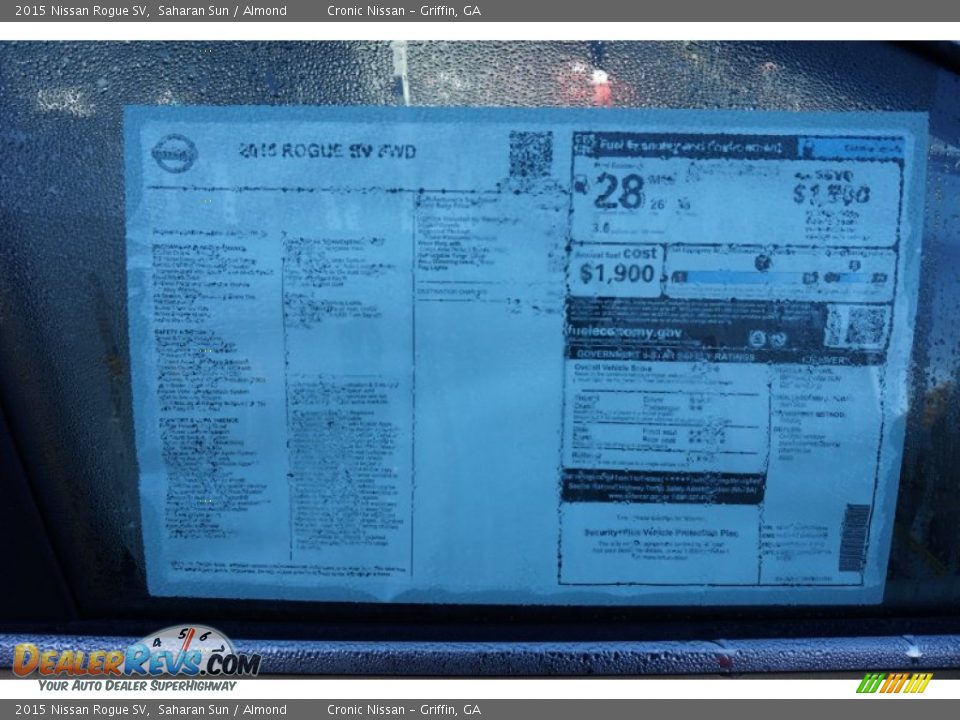 2015 Nissan Rogue SV Saharan Sun / Almond Photo #14