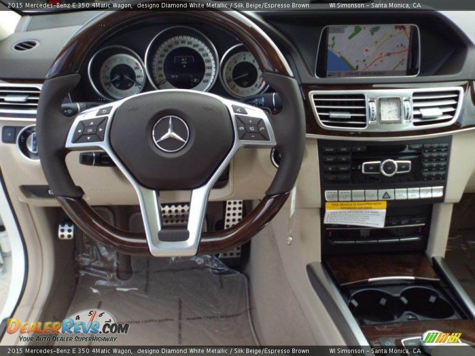 Dashboard of 2015 Mercedes-Benz E 350 4Matic Wagon Photo #9
