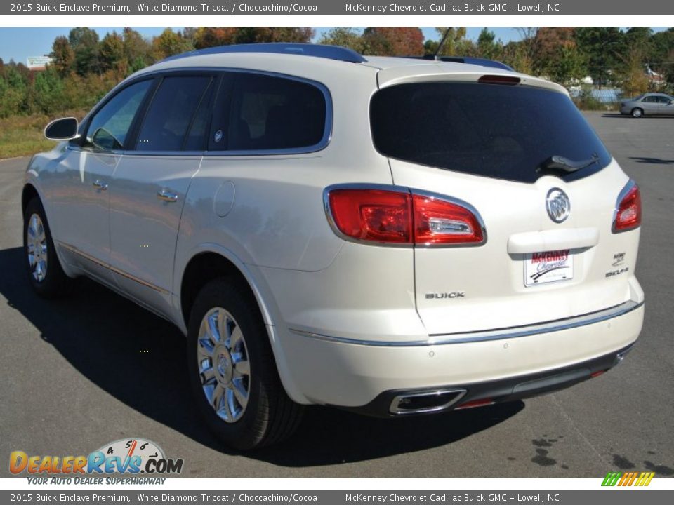 2015 Buick Enclave Premium White Diamond Tricoat / Choccachino/Cocoa Photo #4
