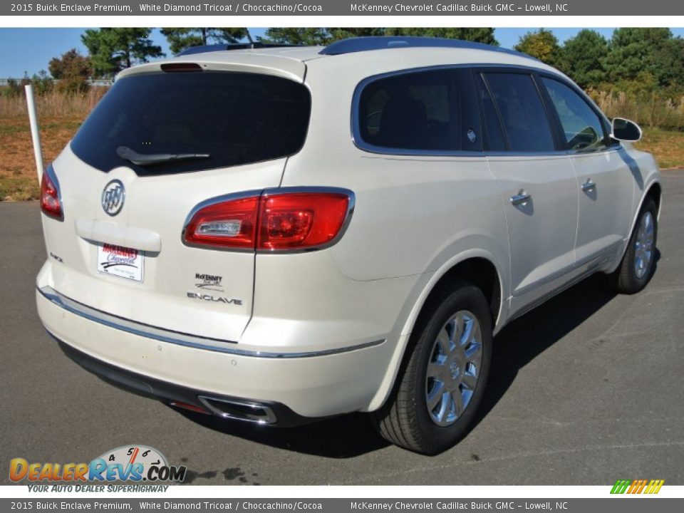 2015 Buick Enclave Premium White Diamond Tricoat / Choccachino/Cocoa Photo #5