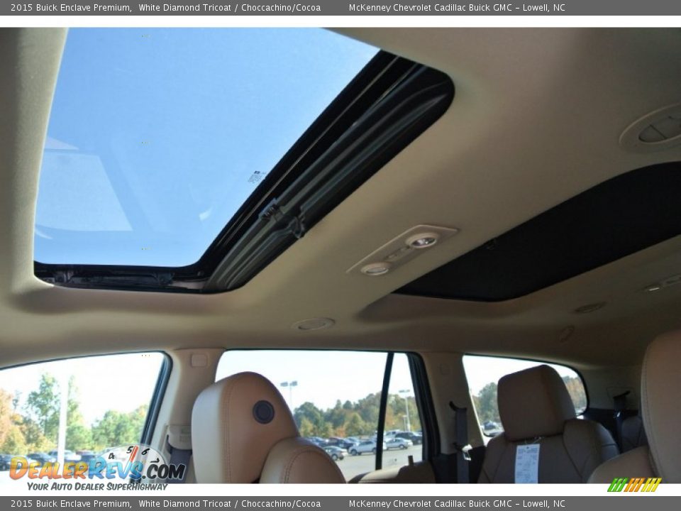 2015 Buick Enclave Premium White Diamond Tricoat / Choccachino/Cocoa Photo #10