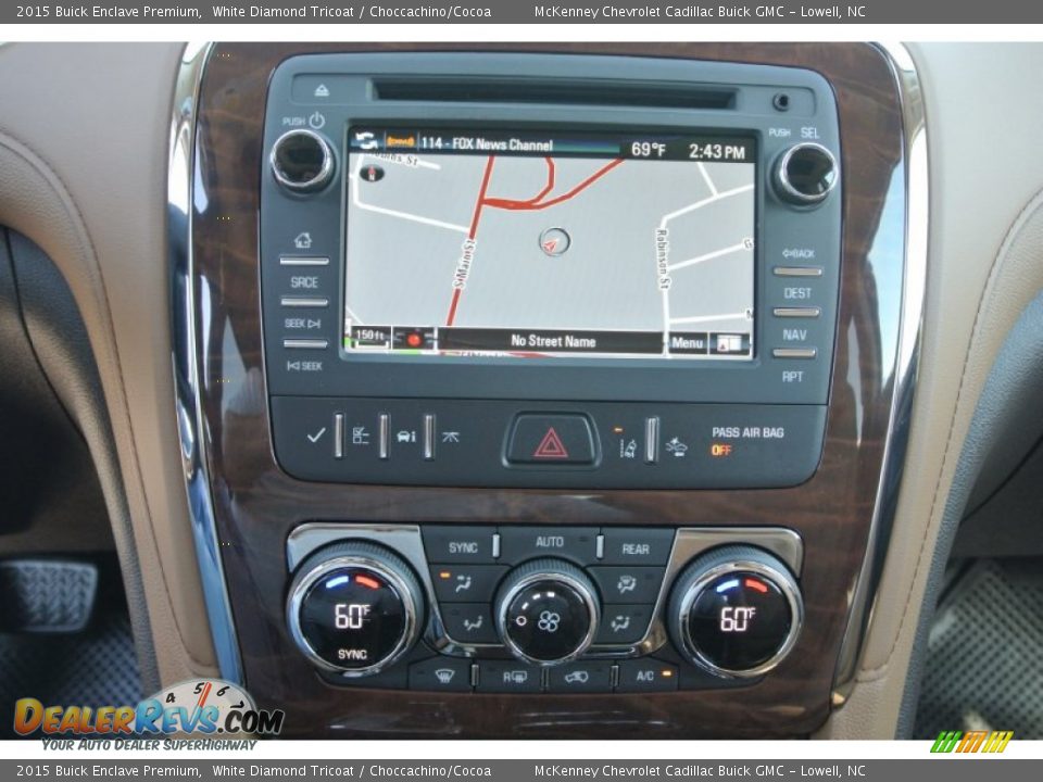 2015 Buick Enclave Premium White Diamond Tricoat / Choccachino/Cocoa Photo #13