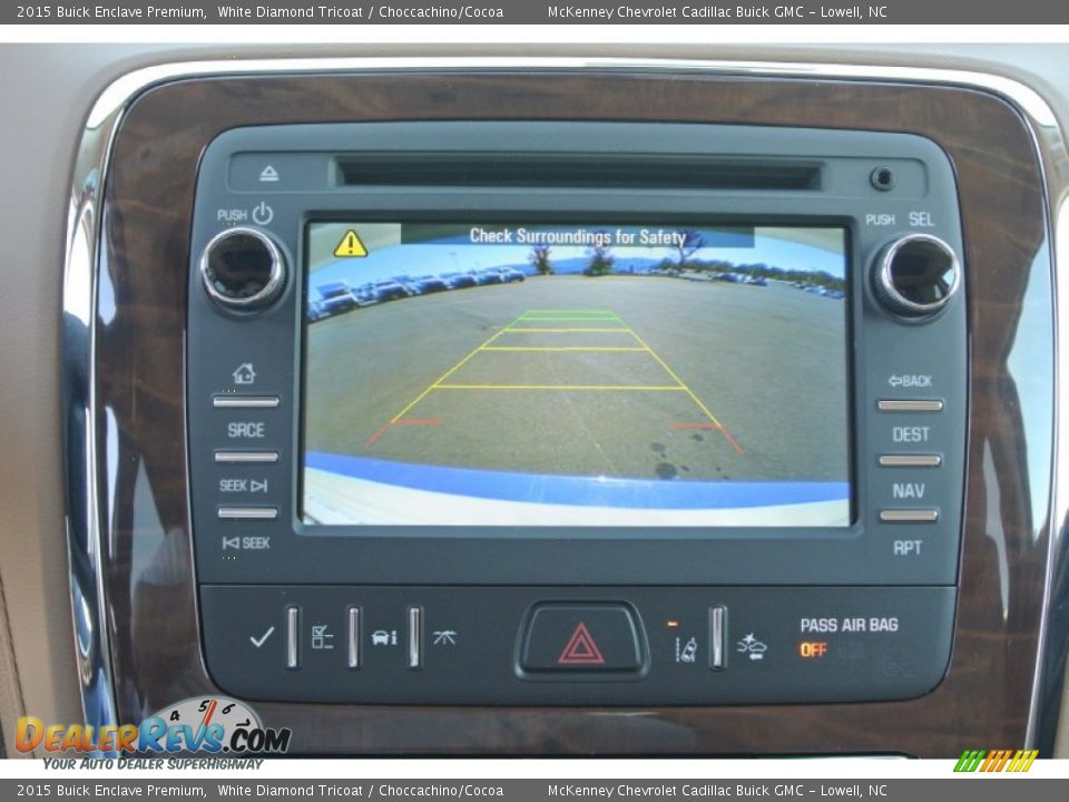 2015 Buick Enclave Premium White Diamond Tricoat / Choccachino/Cocoa Photo #14