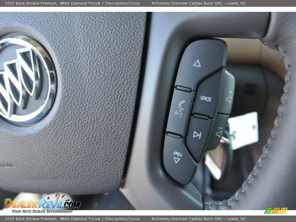 2015 Buick Enclave Premium White Diamond Tricoat / Choccachino/Cocoa Photo #16