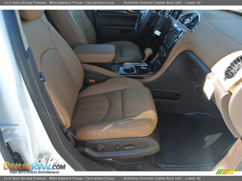2015 Buick Enclave Premium White Diamond Tricoat / Choccachino/Cocoa Photo #22