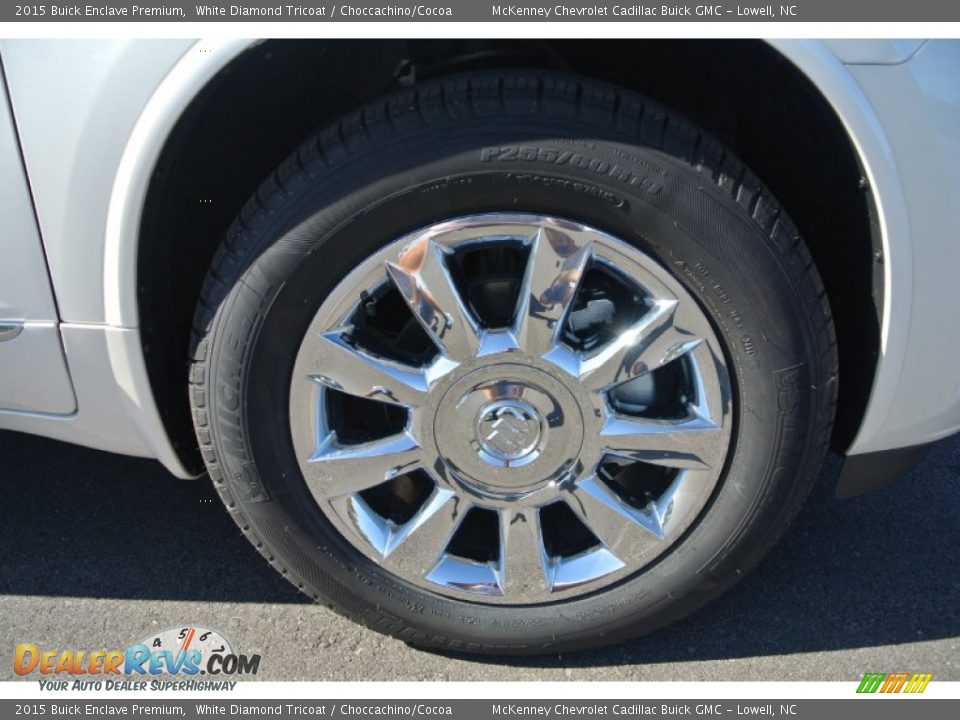 2015 Buick Enclave Premium White Diamond Tricoat / Choccachino/Cocoa Photo #24