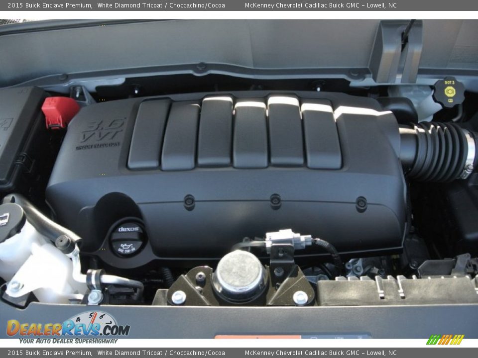 2015 Buick Enclave Premium White Diamond Tricoat / Choccachino/Cocoa Photo #25