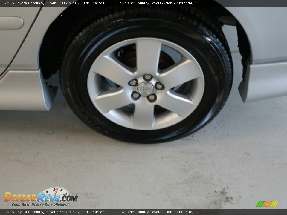 2006 Toyota Corolla S Silver Streak Mica / Dark Charcoal Photo #10