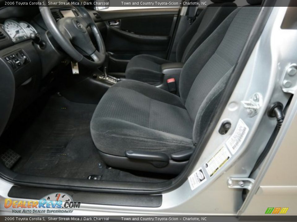2006 Toyota Corolla S Silver Streak Mica / Dark Charcoal Photo #22