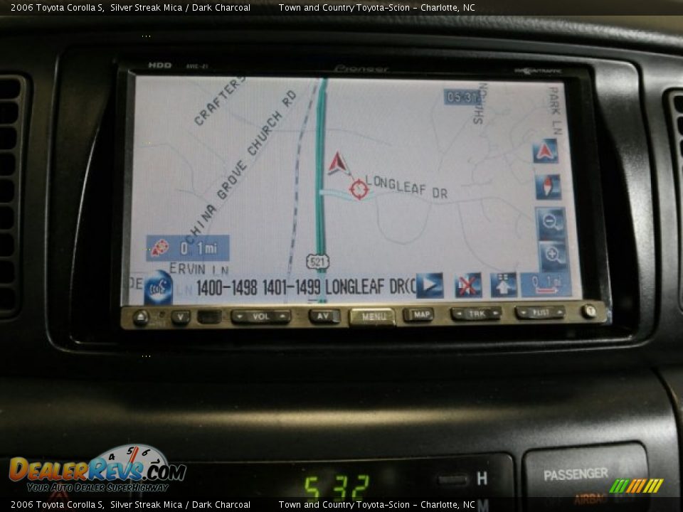 2006 Toyota Corolla S Silver Streak Mica / Dark Charcoal Photo #33