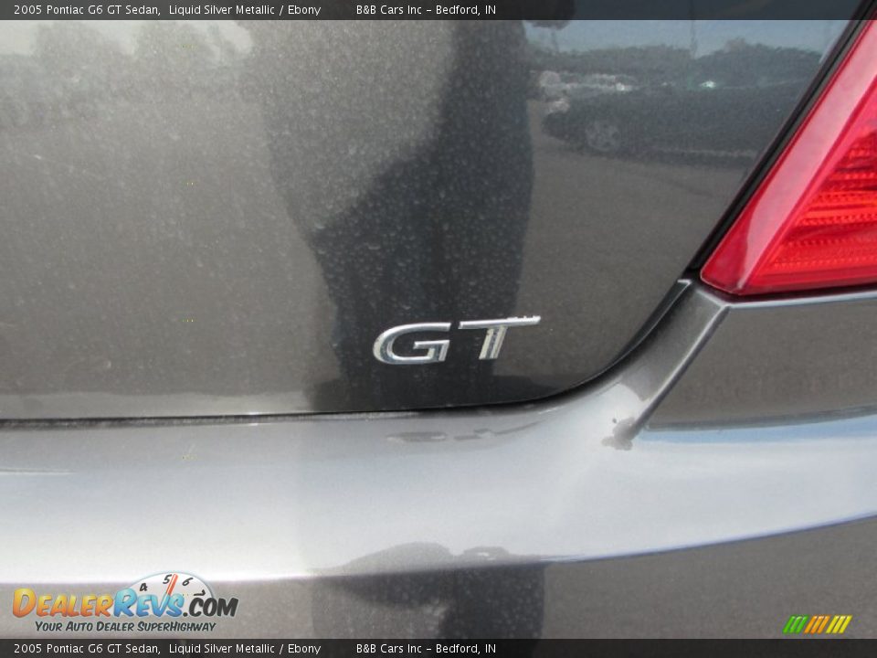 2005 Pontiac G6 GT Sedan Liquid Silver Metallic / Ebony Photo #12