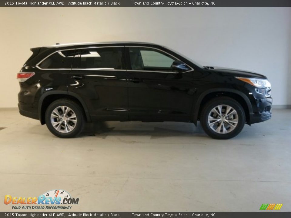 2015 Toyota Highlander XLE AWD Attitude Black Metallic / Black Photo #1