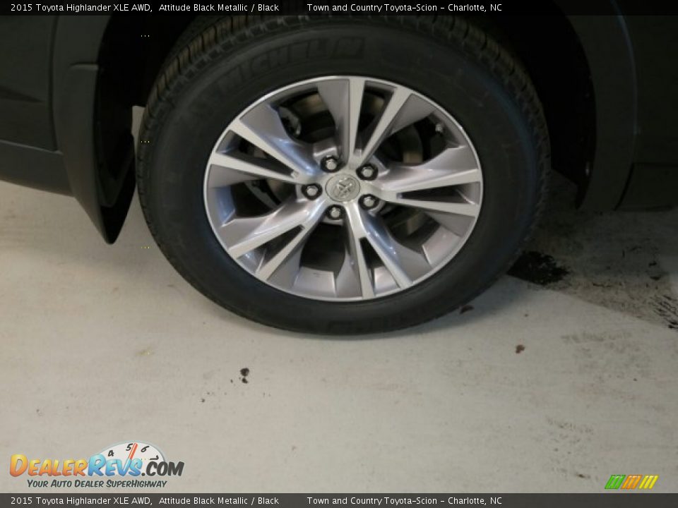 2015 Toyota Highlander XLE AWD Attitude Black Metallic / Black Photo #2