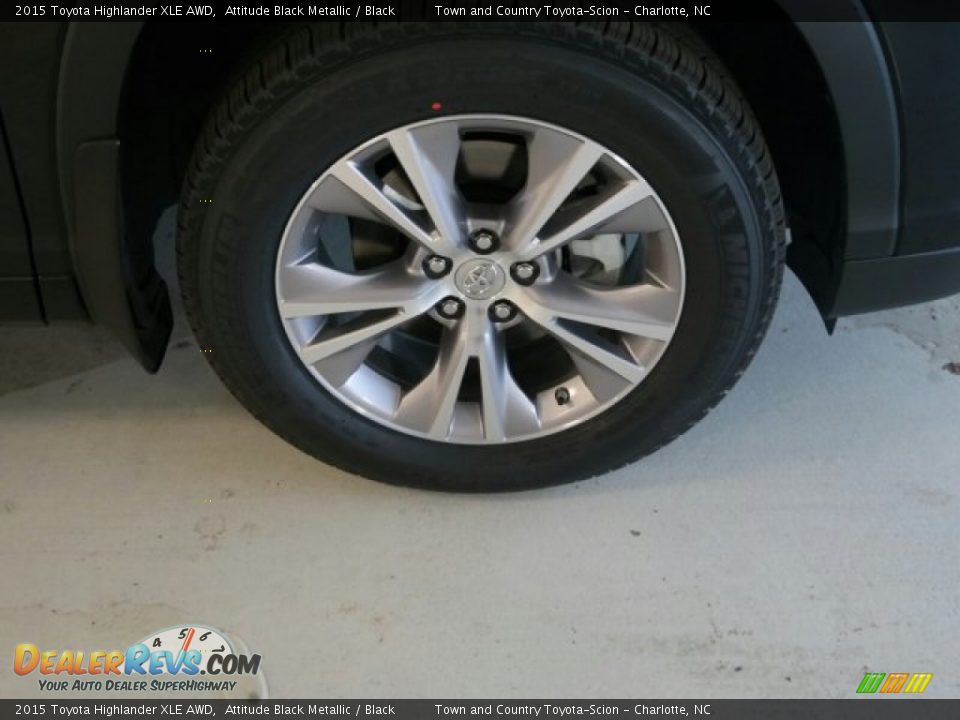 2015 Toyota Highlander XLE AWD Attitude Black Metallic / Black Photo #3