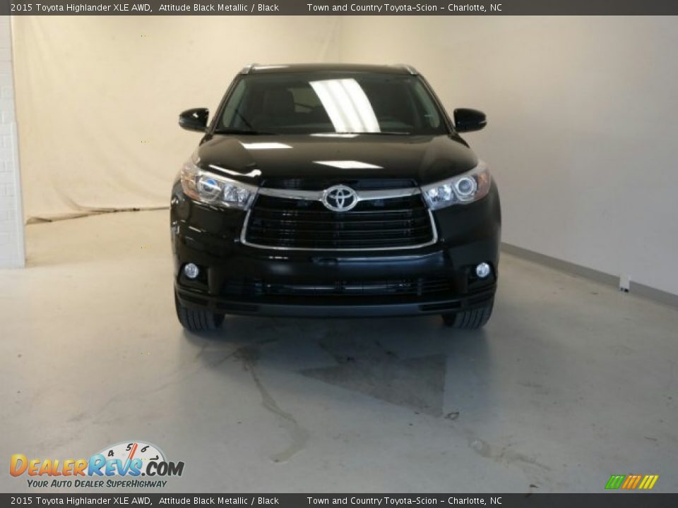 2015 Toyota Highlander XLE AWD Attitude Black Metallic / Black Photo #5