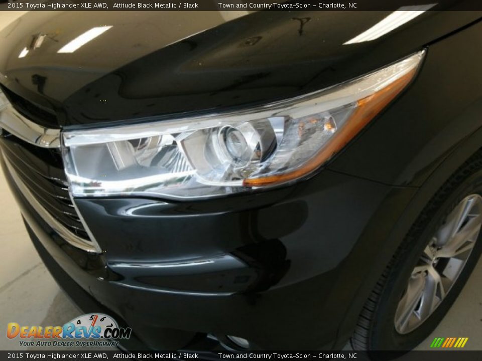 2015 Toyota Highlander XLE AWD Attitude Black Metallic / Black Photo #6