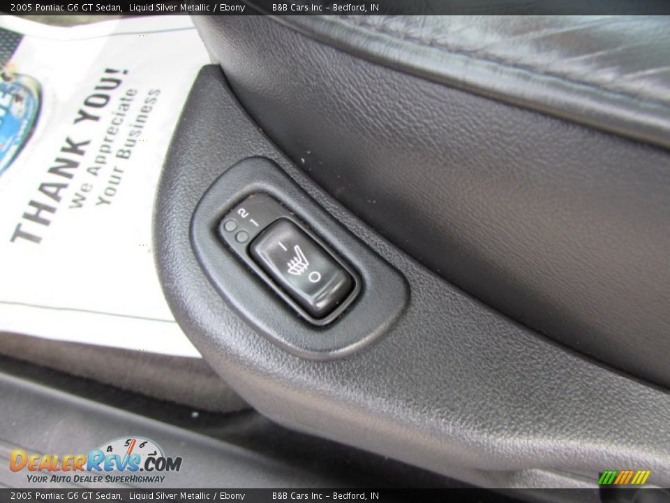 2005 Pontiac G6 GT Sedan Liquid Silver Metallic / Ebony Photo #26
