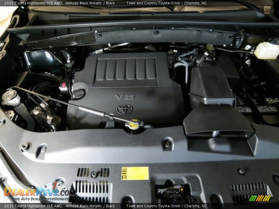 2015 Toyota Highlander XLE AWD Attitude Black Metallic / Black Photo #8