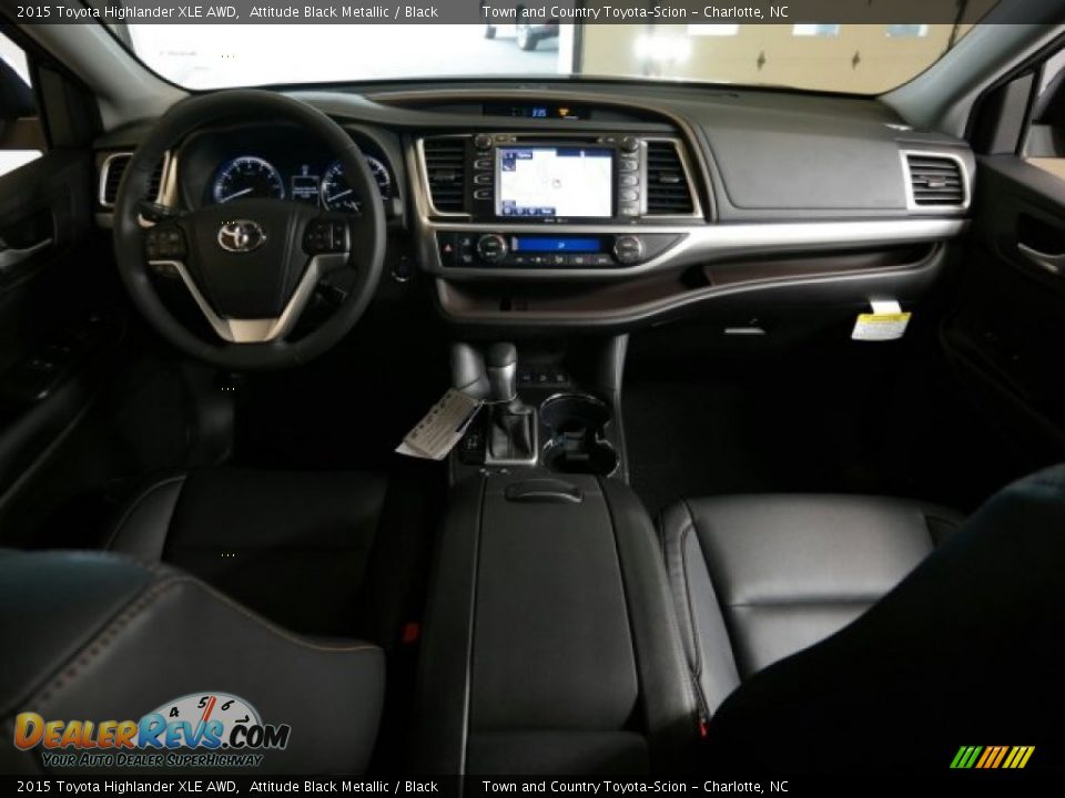 2015 Toyota Highlander XLE AWD Attitude Black Metallic / Black Photo #13