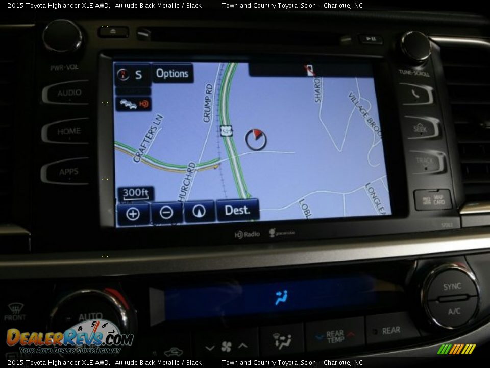 2015 Toyota Highlander XLE AWD Attitude Black Metallic / Black Photo #17