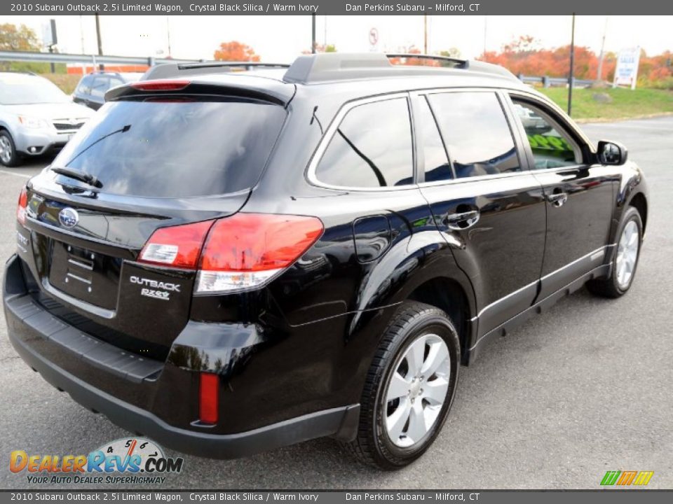 2010 Subaru Outback 2.5i Limited Wagon Crystal Black Silica / Warm Ivory Photo #6