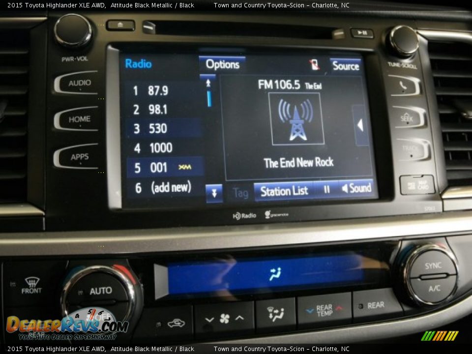 2015 Toyota Highlander XLE AWD Attitude Black Metallic / Black Photo #19