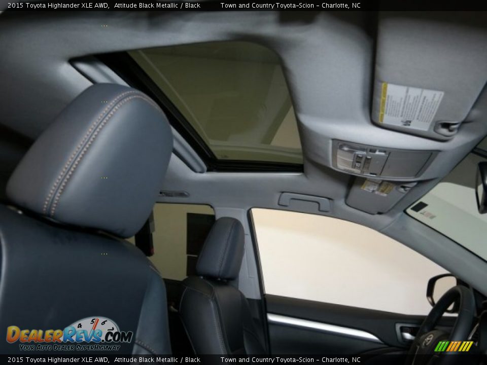2015 Toyota Highlander XLE AWD Attitude Black Metallic / Black Photo #21