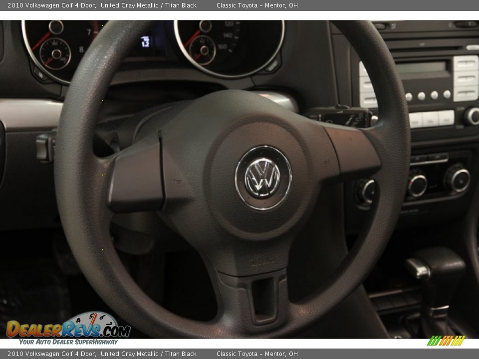 2010 Volkswagen Golf 4 Door United Gray Metallic / Titan Black Photo #6