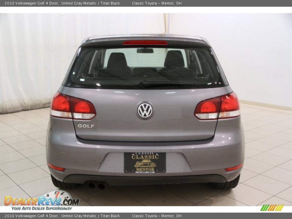 2010 Volkswagen Golf 4 Door United Gray Metallic / Titan Black Photo #13