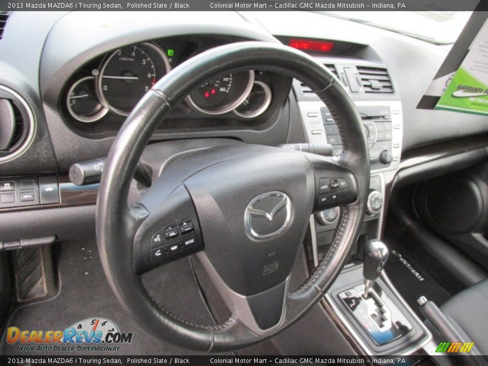 2013 Mazda MAZDA6 i Touring Sedan Polished Slate / Black Photo #14