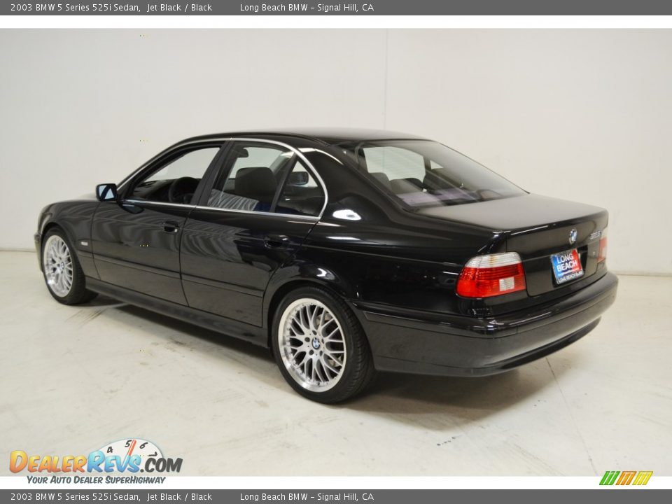 2003 BMW 5 Series 525i Sedan Jet Black / Black Photo #6