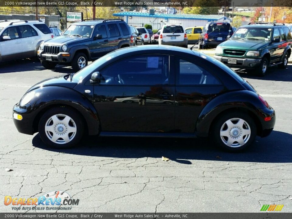 2000 Volkswagen New Beetle GLS Coupe Black / Grey Photo #3