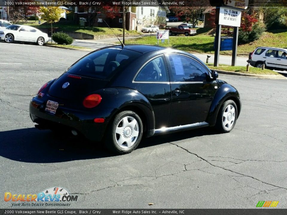 2000 Volkswagen New Beetle GLS Coupe Black / Grey Photo #6