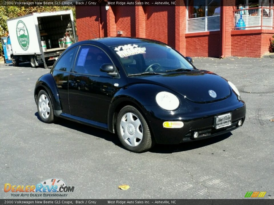 2000 Volkswagen New Beetle GLS Coupe Black / Grey Photo #8