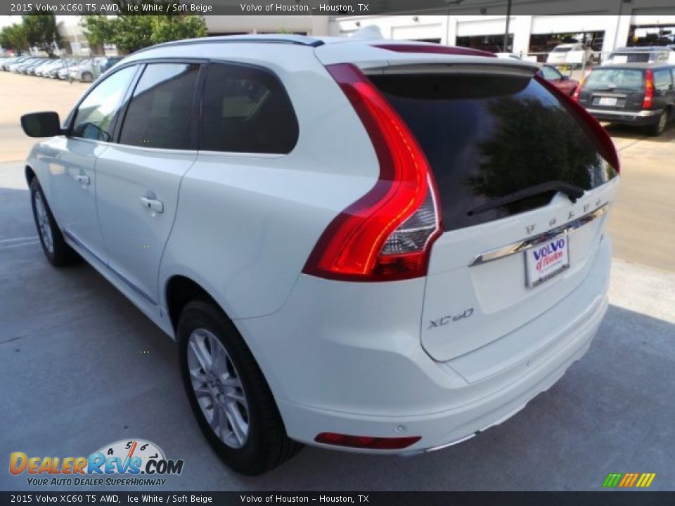 2015 Volvo XC60 T5 AWD Ice White / Soft Beige Photo #4