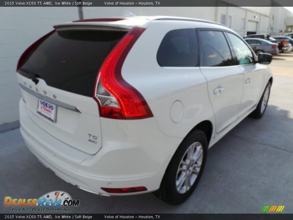2015 Volvo XC60 T5 AWD Ice White / Soft Beige Photo #6