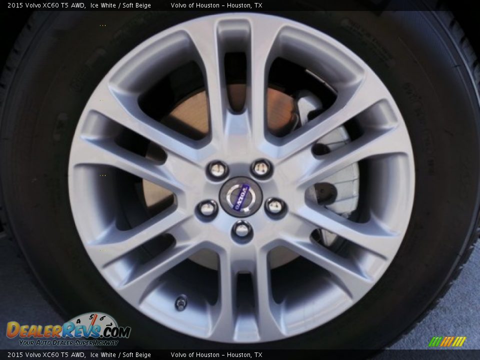 2015 Volvo XC60 T5 AWD Ice White / Soft Beige Photo #8