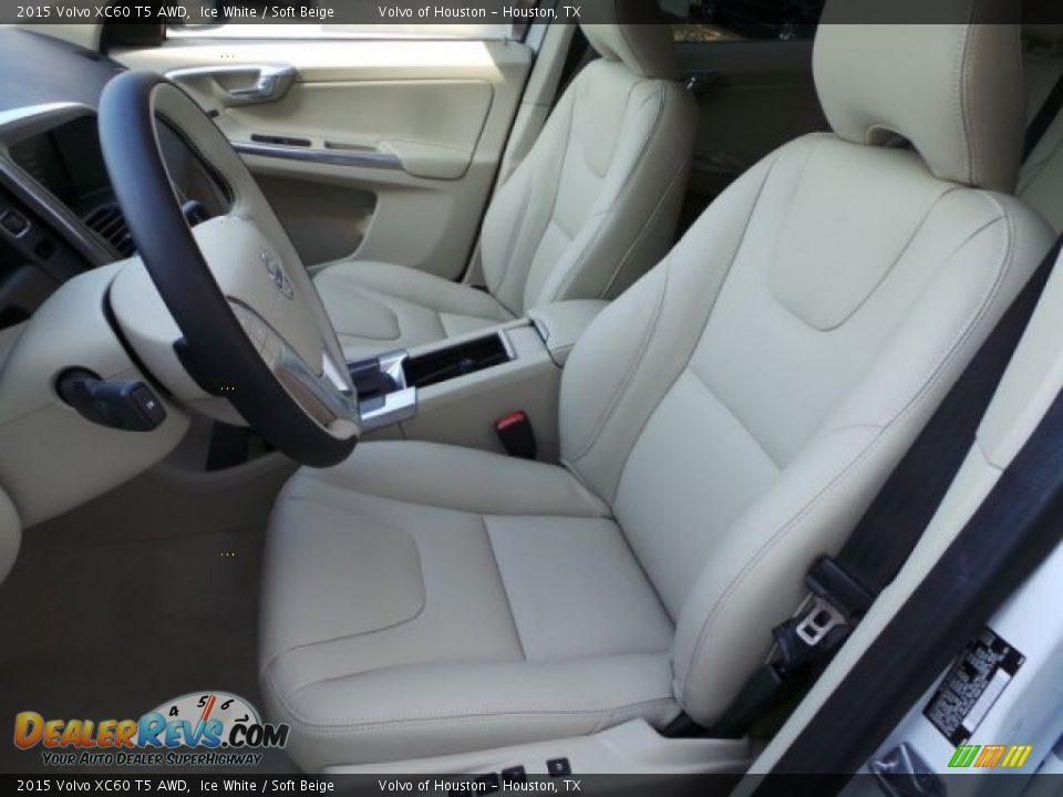 2015 Volvo XC60 T5 AWD Ice White / Soft Beige Photo #11