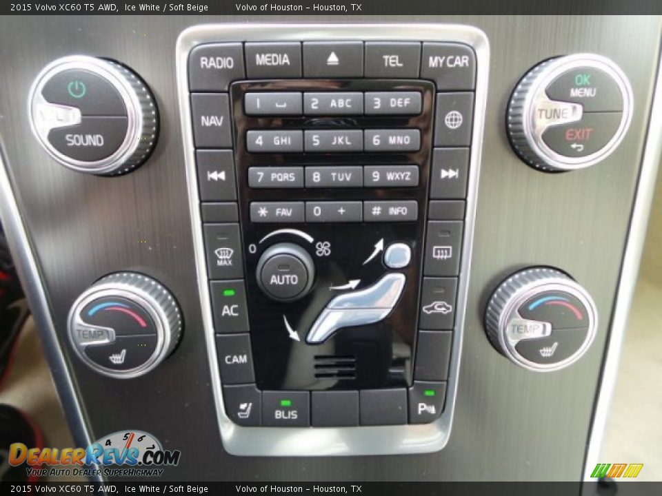 2015 Volvo XC60 T5 AWD Ice White / Soft Beige Photo #20