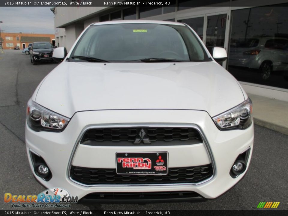 2015 Mitsubishi Outlander Sport ES White / Black Photo #2
