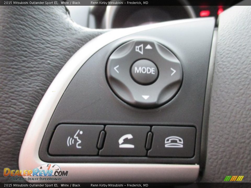 2015 Mitsubishi Outlander Sport ES White / Black Photo #14