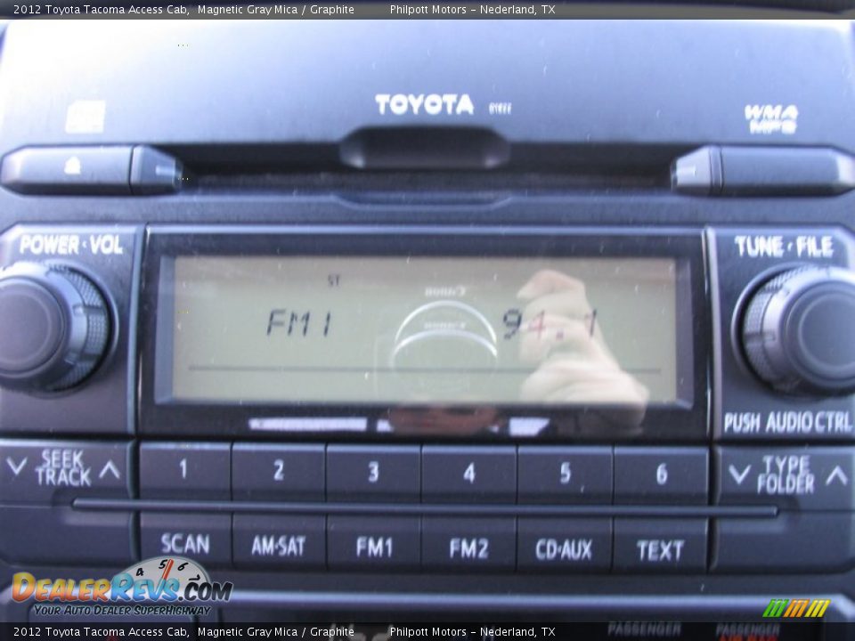 2012 Toyota Tacoma Access Cab Magnetic Gray Mica / Graphite Photo #36