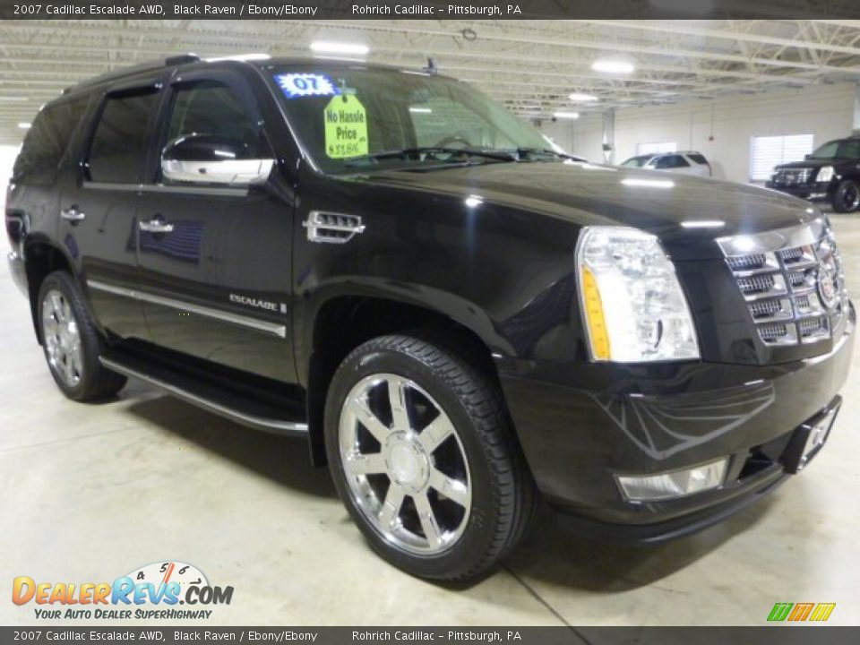 2007 Cadillac Escalade AWD Black Raven / Ebony/Ebony Photo #3